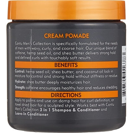 Cantu Men's Cream Pomade 8oz Jar