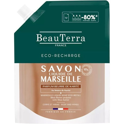 Beauterra Marseille Liquid Soap with Shea Butter Eco-Refill 900ml
