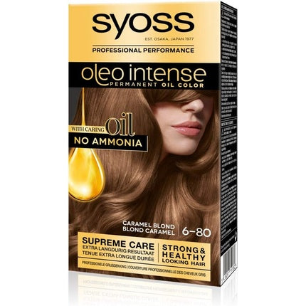 Syoss Color Oleo Intense 6-80 Caramel Blonde Hair Dye