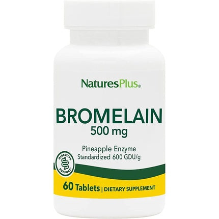 NaturesPlus Bromelain Natural Proteolytic Supplement 60 Vegetarian Tablets 500mg
