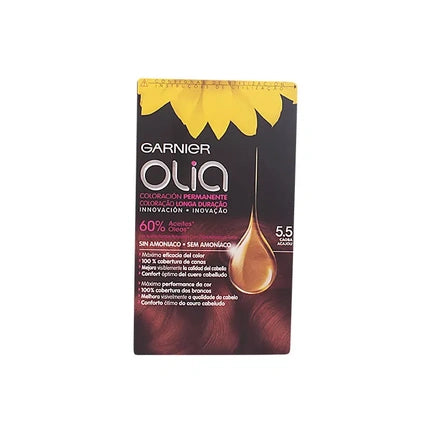 Garnier Olia Permanent Coloring 55 Mahogany Hair Color