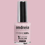 Andreia Professional Hybrid Gel Nail Polish Fusion Colour H20 Pink - 2 Steps No Lamp Required Long Lasting Easy Removal