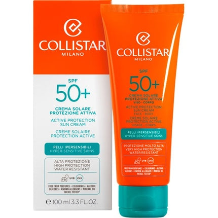 Collistar Special Perfect Tanning Active Protection Sun Cream Spf50+ Anti-Aging 100ml
