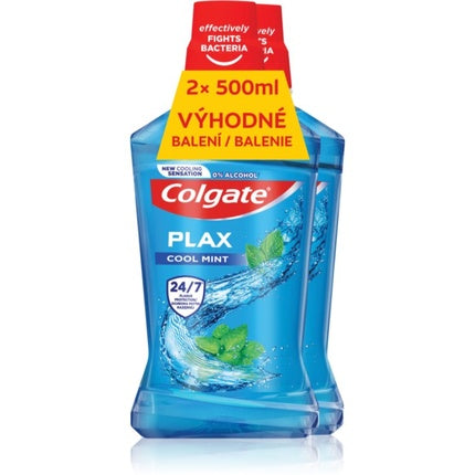 Colgate Plax Cool Mint Mouthwash 2x500 ml