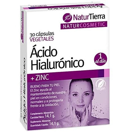 Ácido Hialuronico + Zinc 30 Caps Vegetales