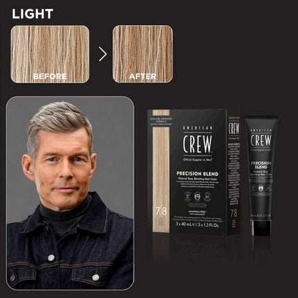 American Crew Precision Blend Lote Cream Number 7/8 Gel Set Light