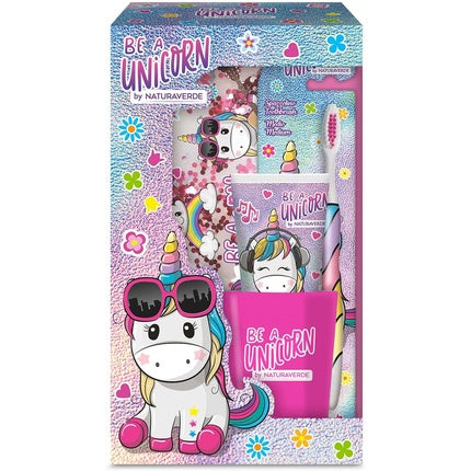 Kid Cof Unicorn Toothbrush and Toothpaste Set with Pencil Case