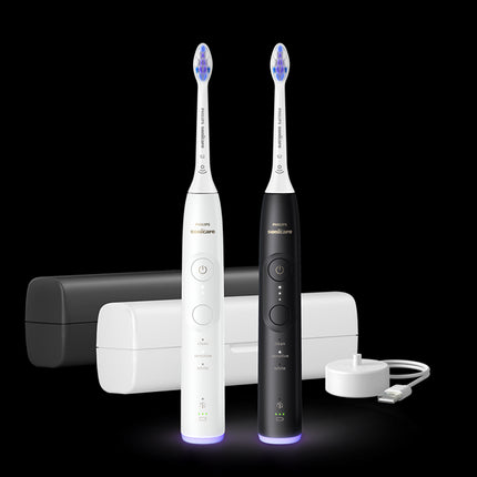 Philips Sonicare White And Black Electric Toothbrush Series 6500 Hx7419/01