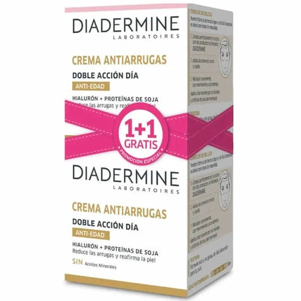 Diadermine Diadermine Double Action Anti Wrinkle Day Cream 50ml Set 2 Pieces