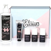 Elisium_Set Zestaw Startowy Flexy Gel Pro Bond + Miracle Base Gel + Top Coat Shiny + Slip Liquid + Gel Milky