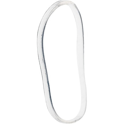 Brushworks Clear Flexi Elastic Hair Bands - 100 Pieces