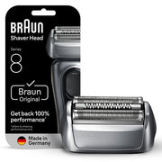 Braun Series 8 Electric Shaver Original Replacement Head 83m Silver