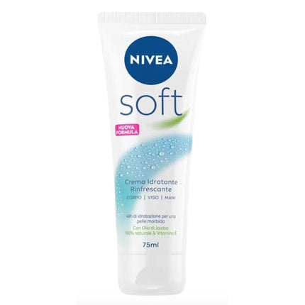 Nivea Soft Moisturizing Cream Refreshing Multifunctional Body Face Hands 75ml
