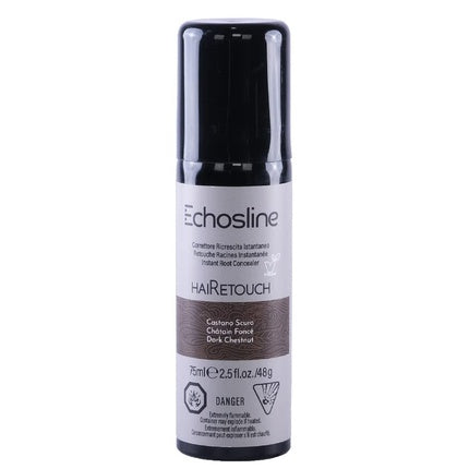 Echosline Hairetouch Dark Brown Instant and Temporary Root Corrector 75ml Chestnut 75.00g