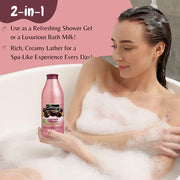 Cottage Moisturising Shower Gel & Bath Milk 97% Natural Ingredients