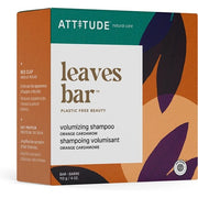 ATTITUDE Volumizing Hair Shampoo Bar EWG Verified Vegan and Plastic-Free Beauty Care Orange Cardamom 113g