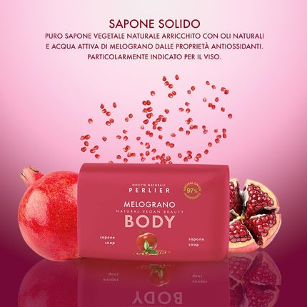 Perlier Pomegranate Solid Soap 125g