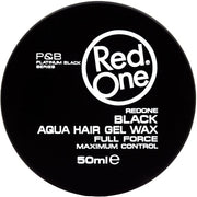 Redone Hair Styling Aqua Wax Black 50ml Gel Wax Lime Scent Extra Hold Men Women Hair Wax Long Lasting Shiny Look Maximum Control