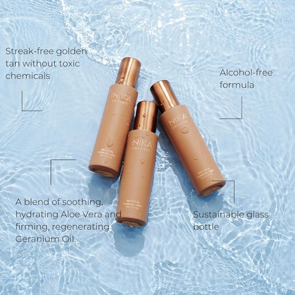 Inika Organic Natural Tanning Mist with Natural DHA - Buildable and Streak-Free