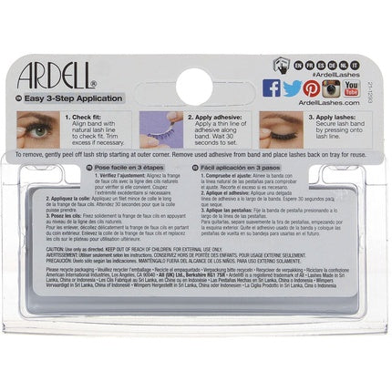Ardell Glamour False Eyelashes Pair 105 Black