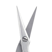 Tweezerman Studio Collection Stainless Steel Eyebrow Scissors with Brush