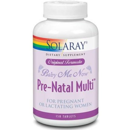 Solaray Baby Me Now Prenatal Multi 150 Tablets