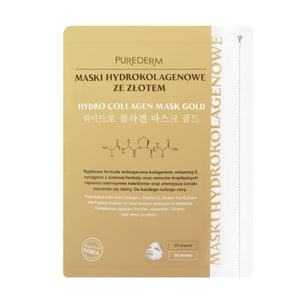 Purederm Hydrocolloid Masks With Gold, 25 Pieces