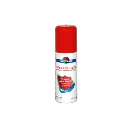 Pietrasanta Pharma Master Aid Steriblock Hemostatic Spray For Cuts And Abrasions 50 Ml