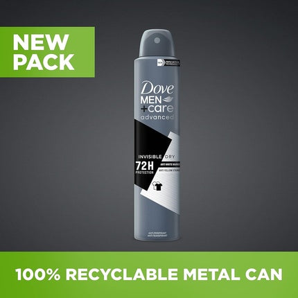 Dove Men + Care Advanced Invisible Dry Antiperspirant Aerosol Deodorant for Men 200ml