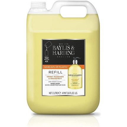 Baylis & Harding Sweet Mandarin and Grapefruit Hand Wash 2 Litre Refill Grapefruit