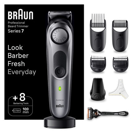 Braun Styler Bt7420 Professional Beard Trimmer In Black & Space Grey