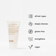 Evo Normal Persons Daily Shampoo Deeply Cleanses and Removes Product Buildup