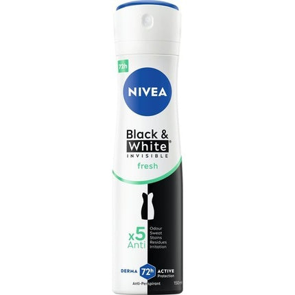 Nivea Invisible For Black & White Fresh Antiperspirant Spray 150 Ml