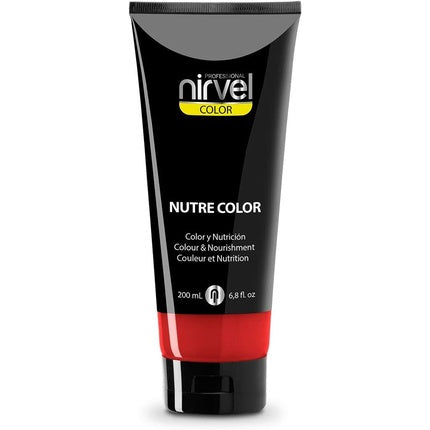 Nirvel NUTRE COLOR FLUOR Carmine Professional Mask 200ml - Temporary Color with Nourishment and Brightness