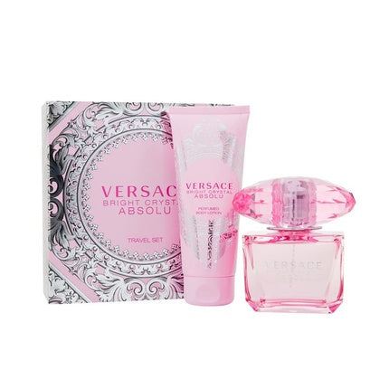 Versace Bright Crystal Absolu Eau De Parfum 90ml Travel Set