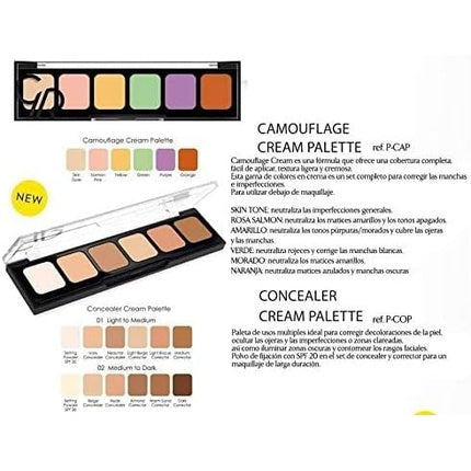 Golden Rose Cream Concealer Makeup Palette 6 Colors