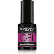 Deborah Milano Semi-Permanent Nail Polish #10 Dark Mauve Plumping Effect Long Lasting for Intense and Shiny Nails 4.5ml