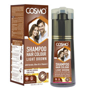Cosmo Cosmetics Hair Colour Shampoo Light Brown 180ml
