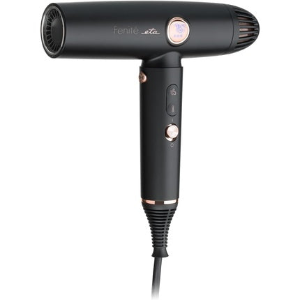 ETA Ion Hair Dryer Fenite Exclusive Black Edition Digital Carbonless Motor 1400W 3 Temperature Settings + Cold Air Opti-Heat Control Temperature Control Self Clean Magnetsystem