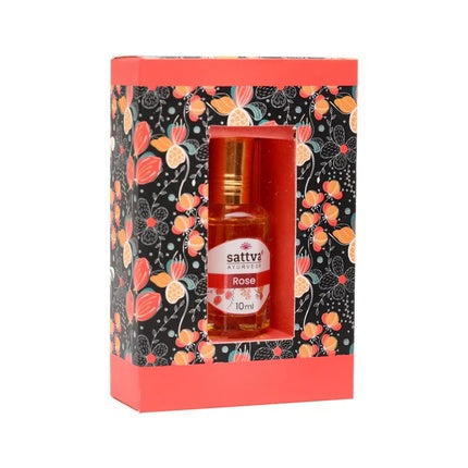 Sattva Indian Perfume Oil Rose 10ml - A Fragrant Oil For Personal Care