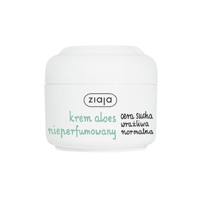 Ziaja Bio Aloe Vera Cream Unscented For Dry Sensitive Normal Skin 50ml