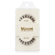 Bloom Natural False Eyelashes No. 415 (Black) - 1 cm