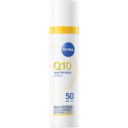 Nivea Daily Facial Fluid Spf 50 Q10 Anti-Wrinkle Expert - 40 Ml