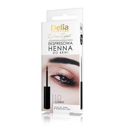 Delia Eyebrow Expert Single-Component Express Eyebrow Henna 1.0 Black 6ml