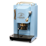 Faber Pro Deluxe Turquoise & Brass Ese Pad Espresso Machine