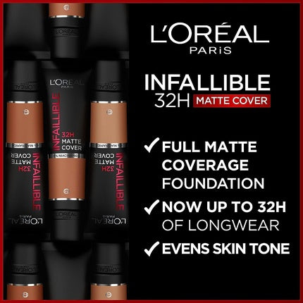 L'oreal Paris Infaillible 24h Matte Cover Foundation No. 300-Amber 30ml