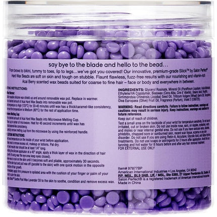 Sliick Acai Hard Wax Beads 226g - Home Waxing Smooth Skin