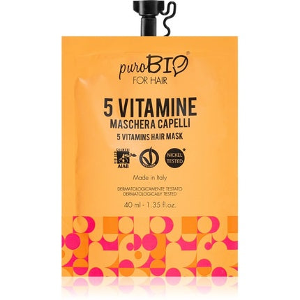 puroBIO Cosmetics 5 Vitamins Hair Mask - 40 ml