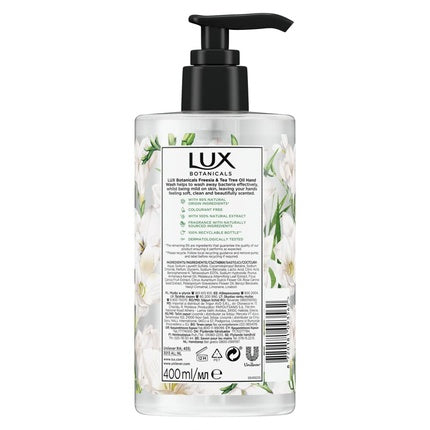 Lux Botanicals Freesia & Tea Tree Oil Hand Soap 400ml
