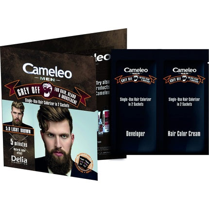 Cameleo Men Colour Cream Dark Brown Single-Use Colorizer - Pack of 2